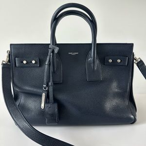 SAINT LAURENT Grained Calfskin Sac De Jour
